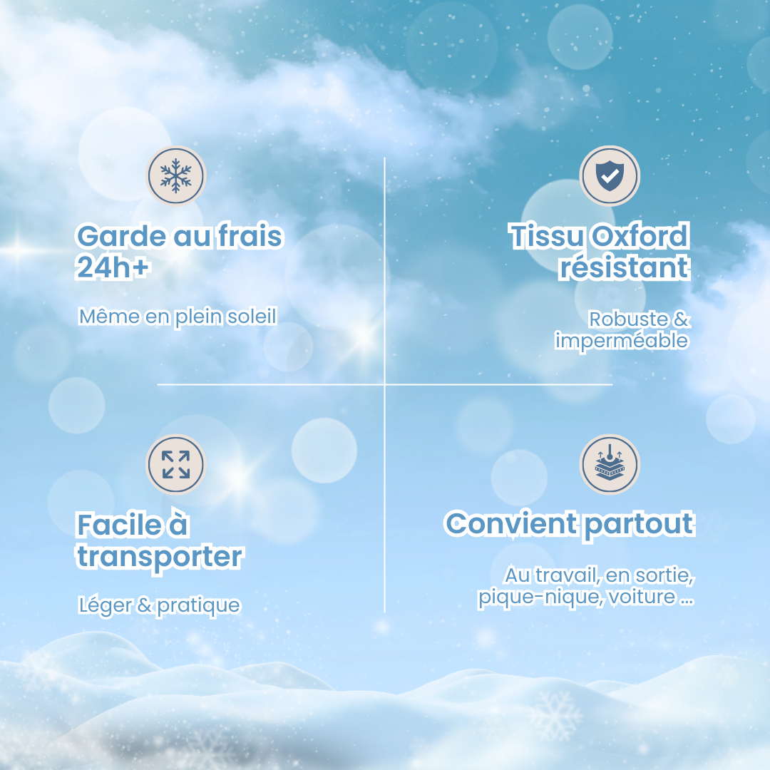 Glacière souple isotherme 24h – sac glacière pique-nique camping plage