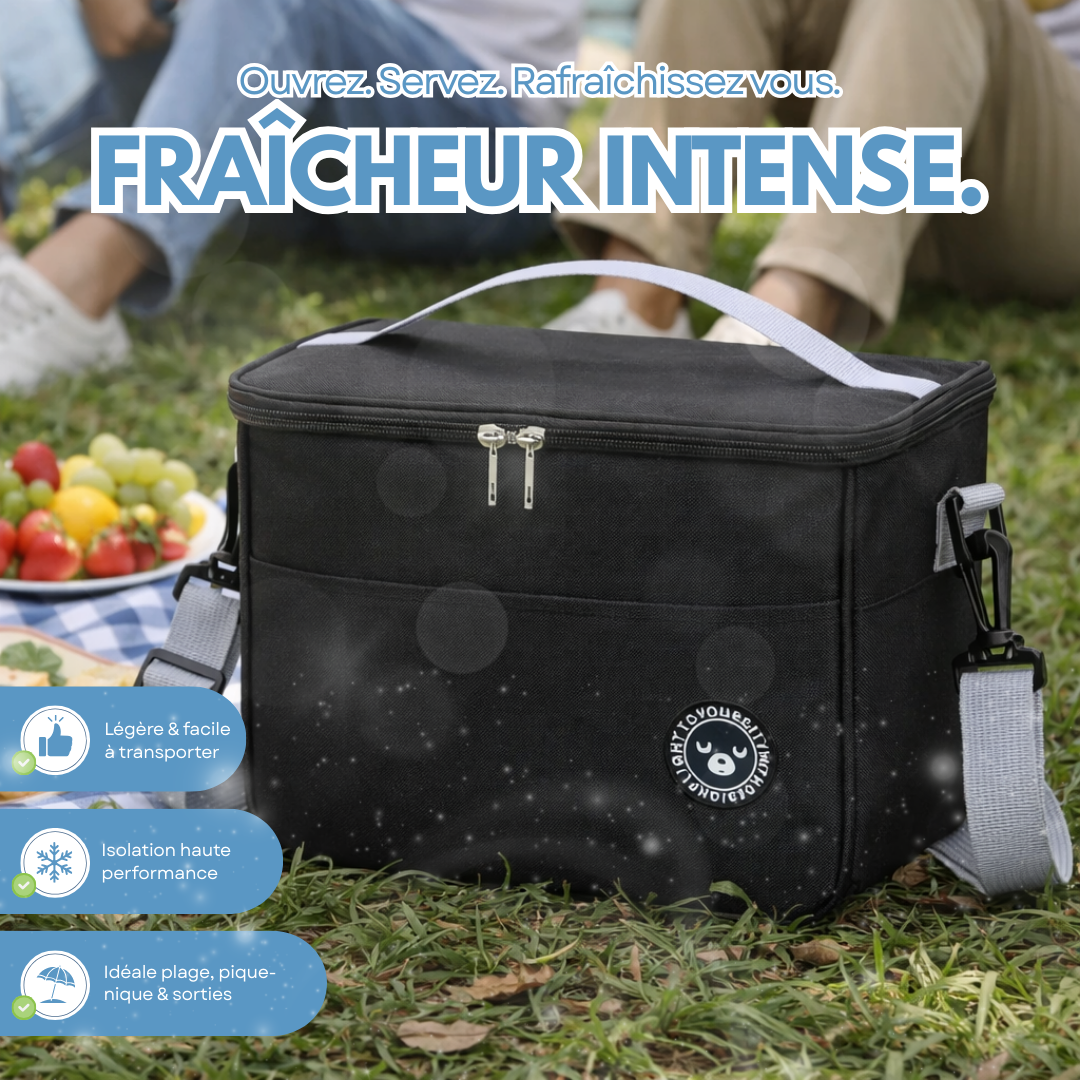 Glacière souple isotherme avec bandoulière