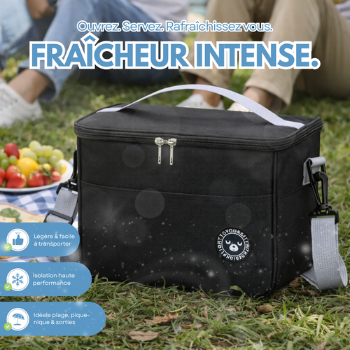 Glacière souple isotherme avec bandoulière