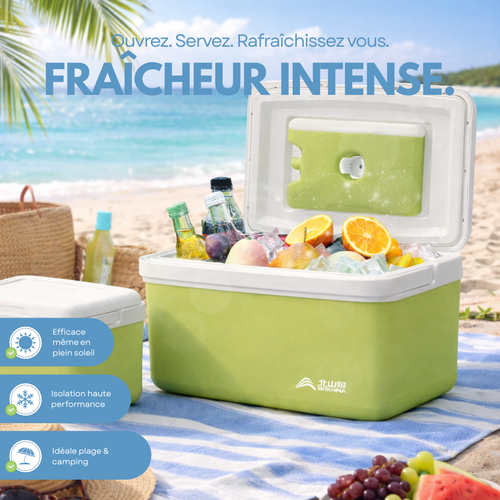 Glacière rigide isotherme portable 9–15 L