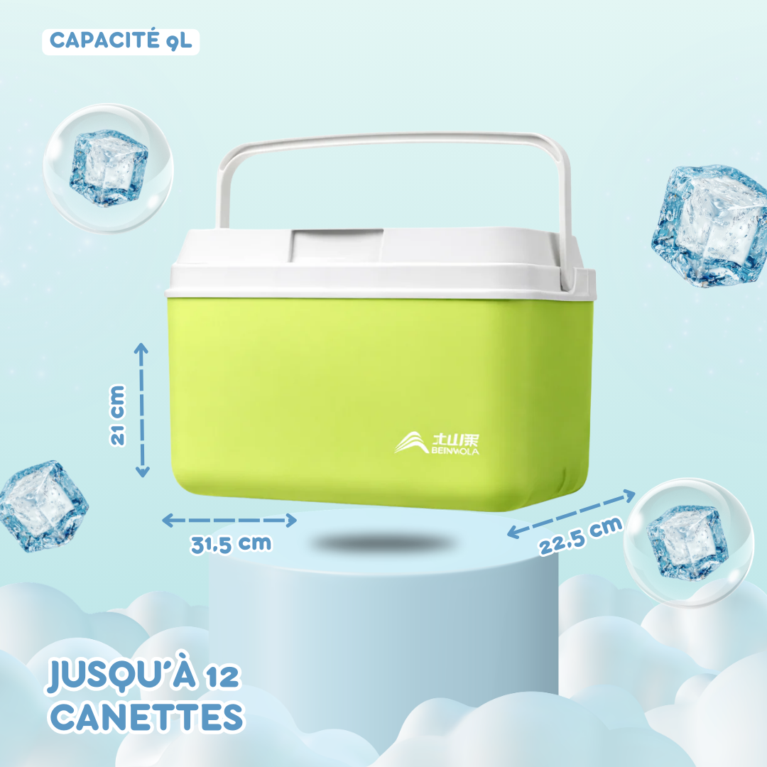 Glacière rigide isotherme portable 9–15 L