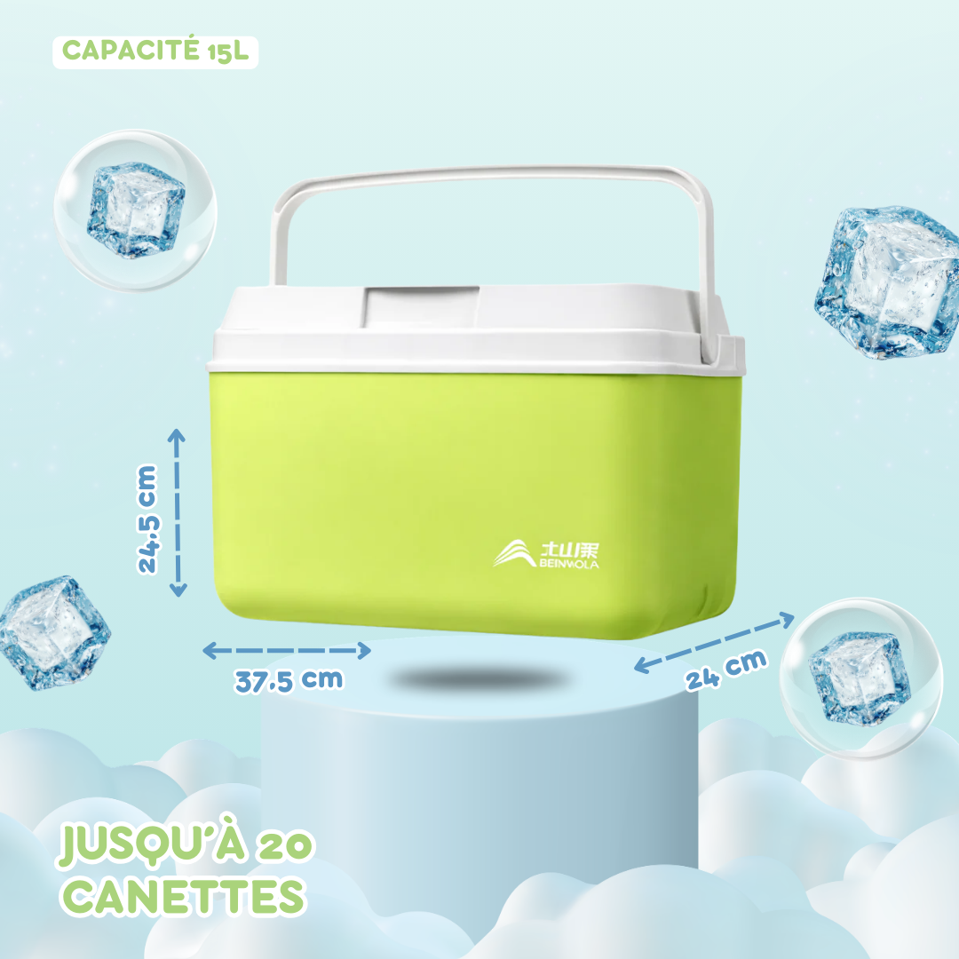 Glacière rigide isotherme portable 9–15 L